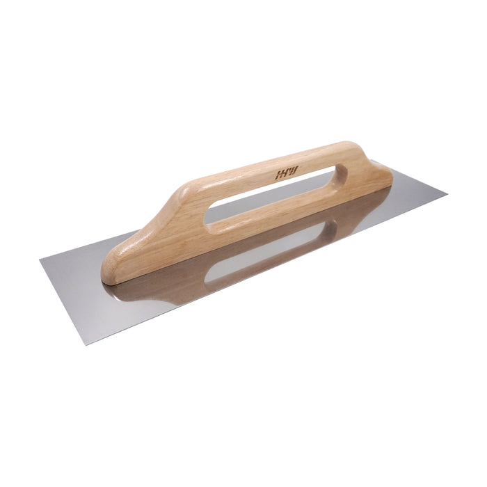 HHW เกรียงฉาบปูน สแตนเลส 130x480 มม Two-handed smoothing trowel stainless steel 130x480 mm 11.100144