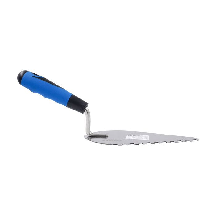 HHW เกรียงหวีสามเหลี่ยม สแตนเลส 7 นิ้ว Bricklaying trowel with teeth stainless steel 7" 11.100149