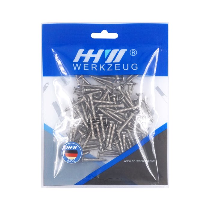 HHW สกรูเกลียวปล่อย M6x1" 100 ชิ้น PH2 Self Tapping Screw M6x1" 100 pcs. 20.200898