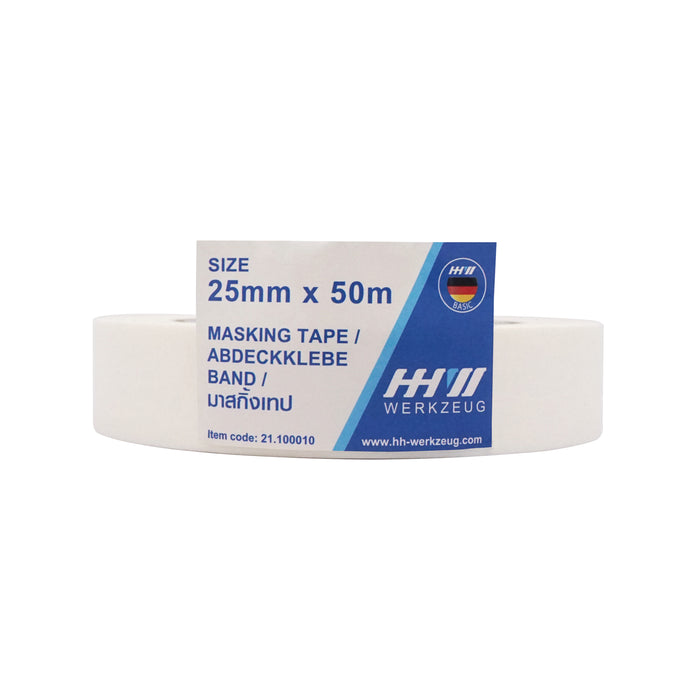 HHW มาสกิ้งเทป ขนาด 25mm x 50m Masking Tape 21.100010