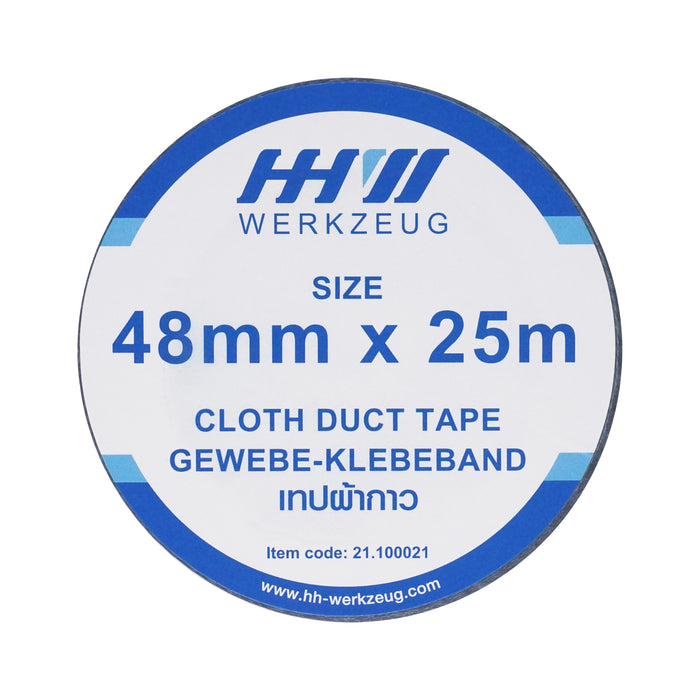 HHW เทปผ้ากาว ขนาด 48mm x 25m Cloth duct tape 21.100021