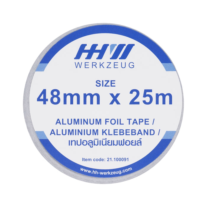 HHW เทปอลูมิเนียมฟอยล์ ขนาด 48mm x 25m Aluminum foil tape 21.100091