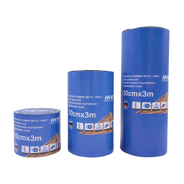 HHW แผ่นปิดรอยต่อ บิวทิล ขนาด 30ซม x 3ม Synthetic rubber butyl tape 30cm x 3m 21.100113