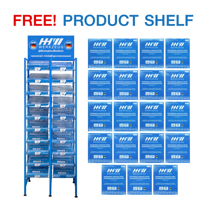 แถมฟรี! ชั้นวางสินค้า HHW กระดาษทรายน้ำ Free! Product shelf Waterproof sanding paper